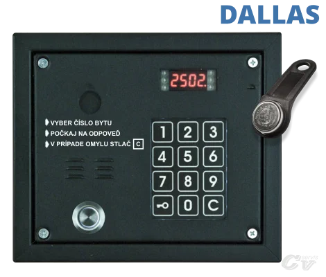 Laskomex vchodové tablo s RFID čítačkou, kódová klávesnica CP2503T Dallas